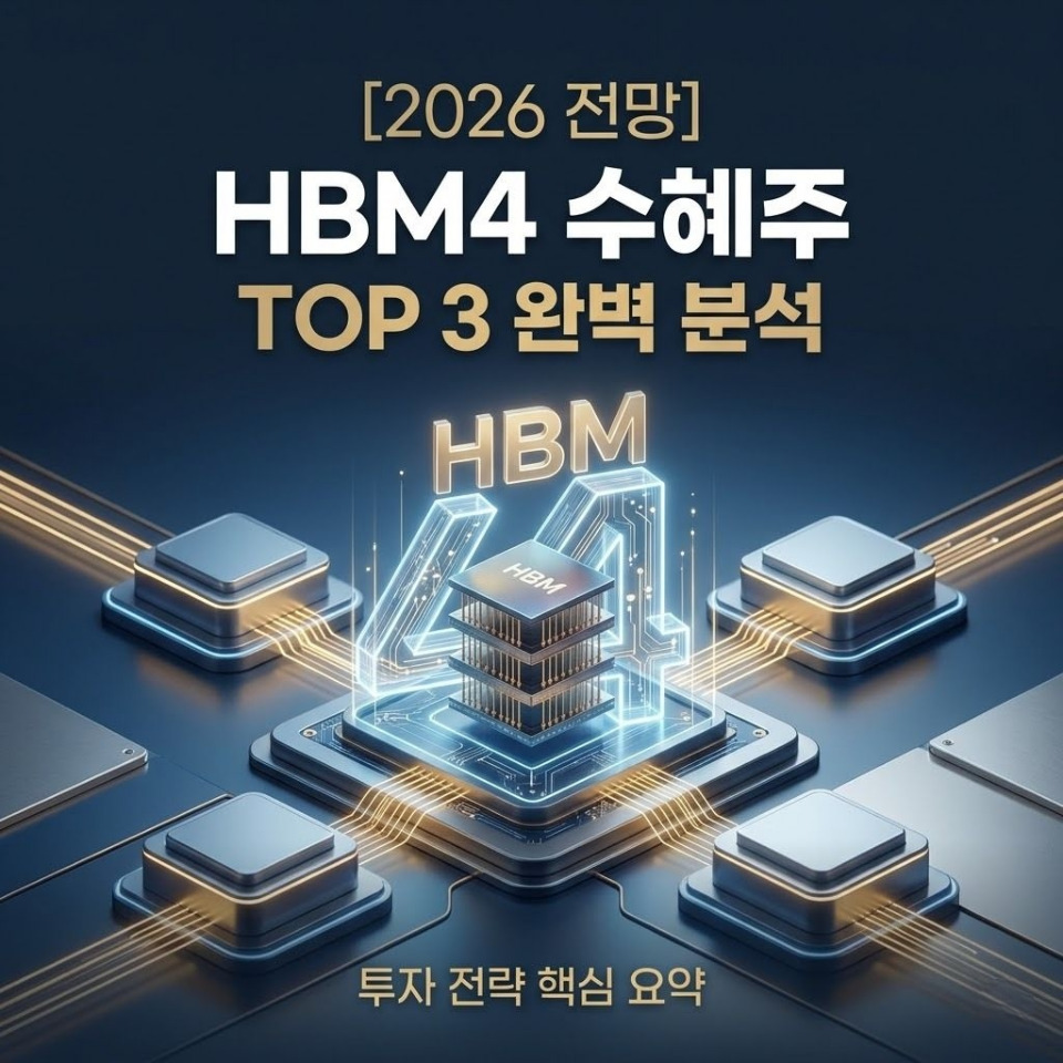 [2026 전망] HBM4 수혜주 TOP 3 및 투자 전략 완벽 분석 썸네일