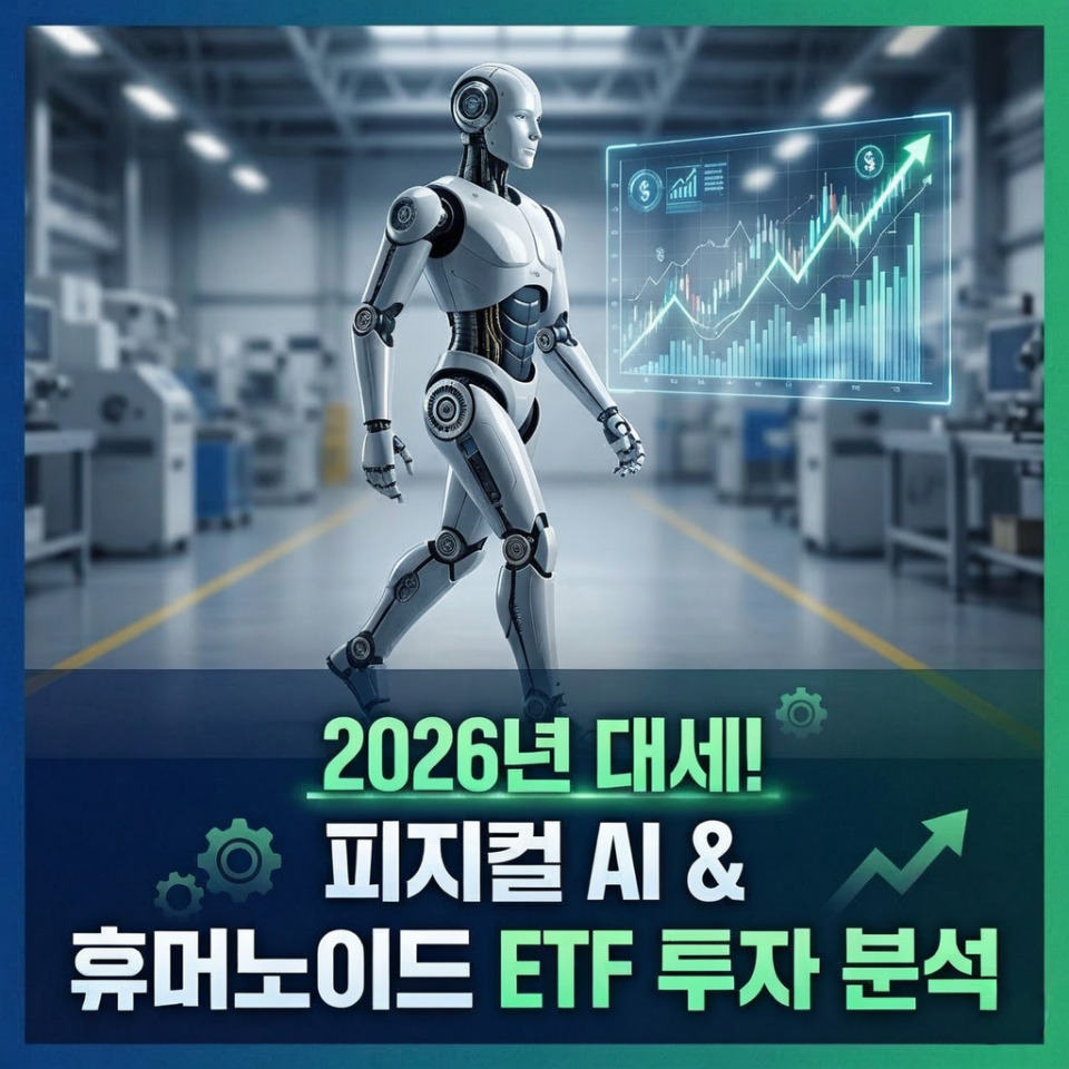 피지컬 AI 및 휴머노이드 로봇 ETF 투자 정보를 다룬 블로그 썸네일 이미지