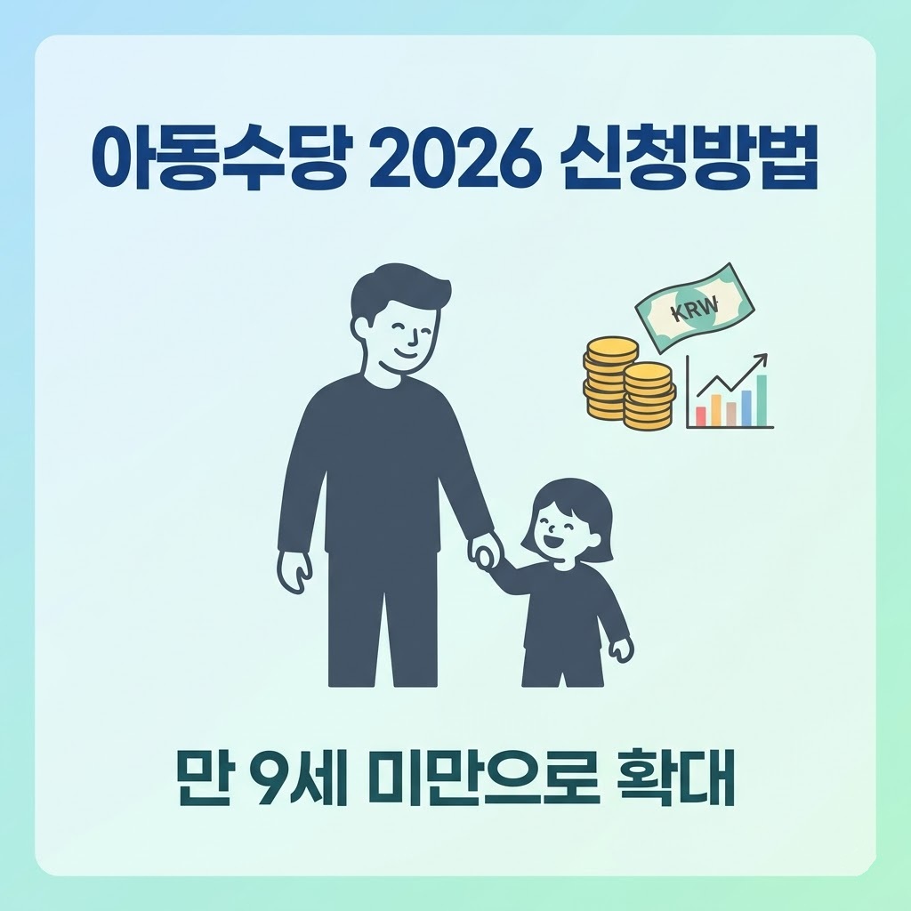 아동수당 2026 신청방법 만9세 미만으로 확대