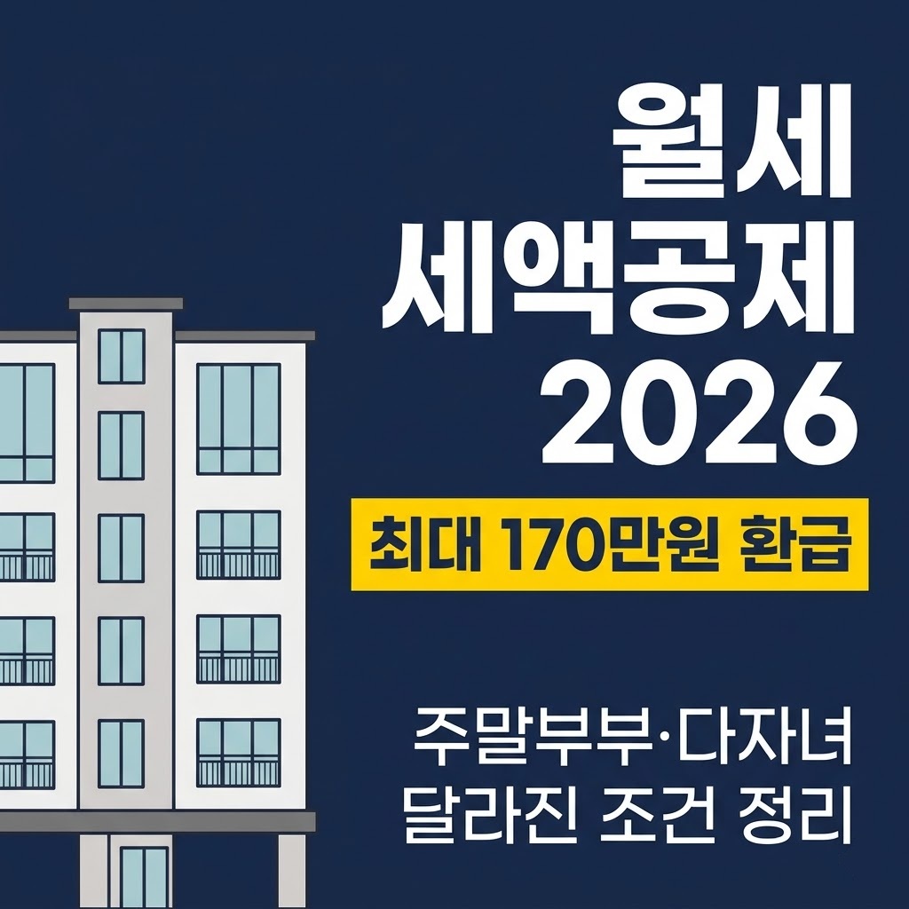 월세 세액공제 2026 달라진 점 비교 안내