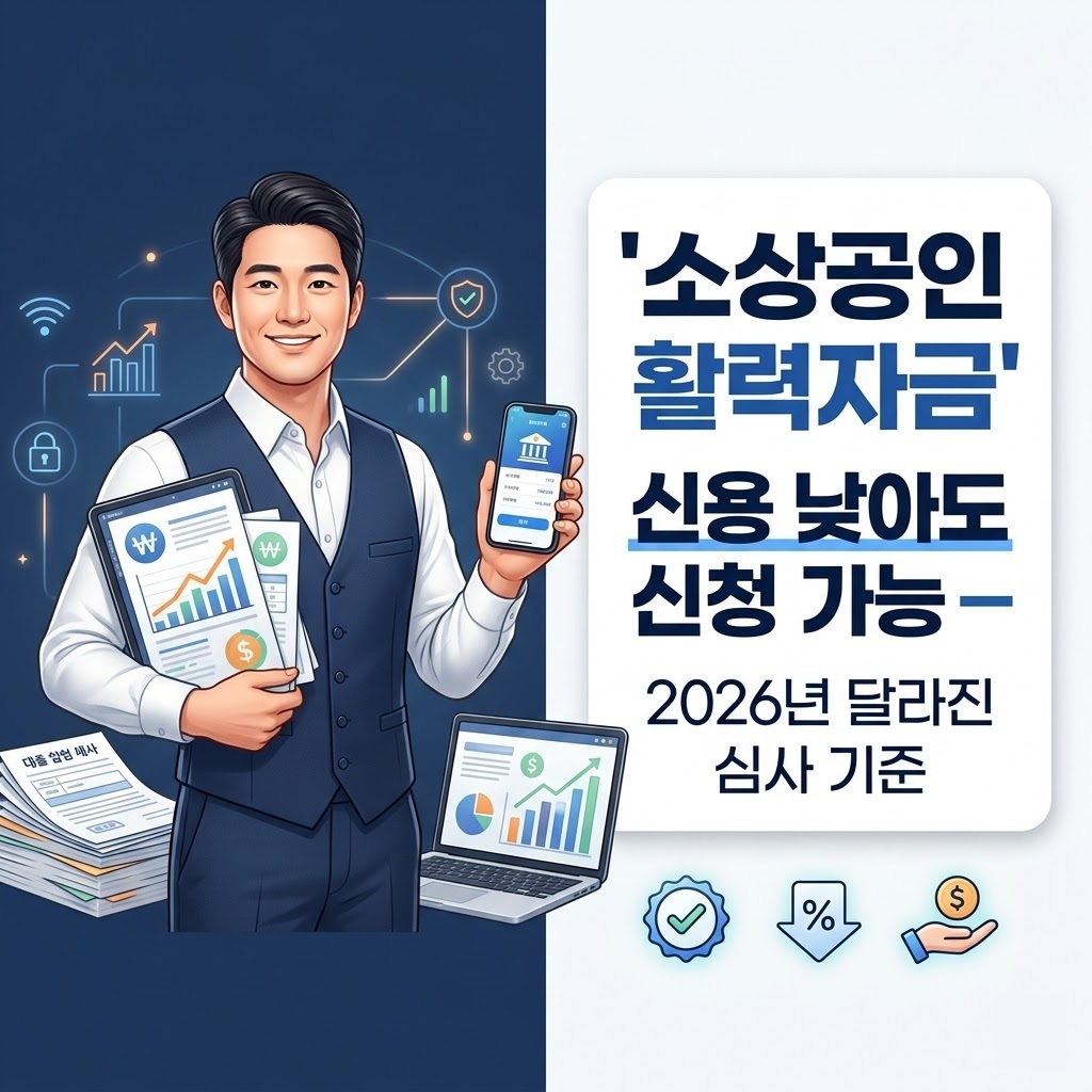 2026년 소상공인 활력자금 신청 자격과 한도 - 달라진 심사 기준 정리