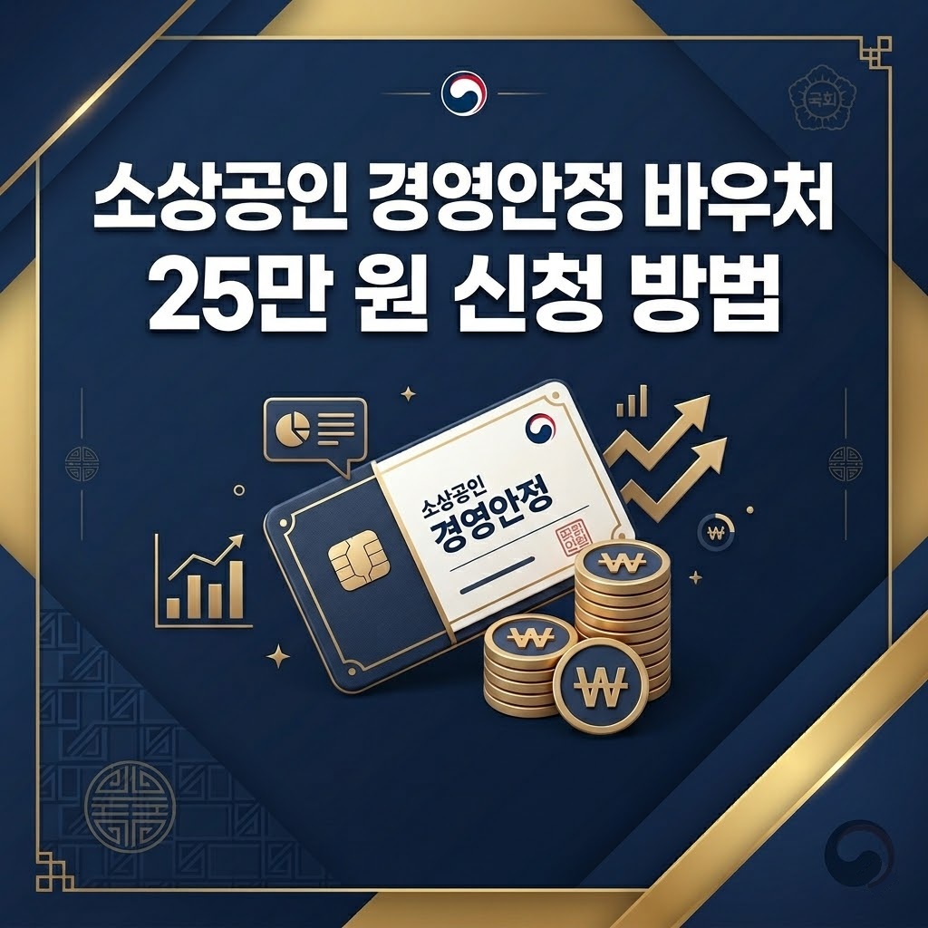 2026 소상공인 경영안정 바우처 25만 원 신청 방법 안내