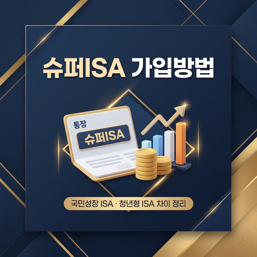 슈퍼ISA 가입방법 - 국민성장 ISA와 청년형 ISA 차이 한눈에 정리