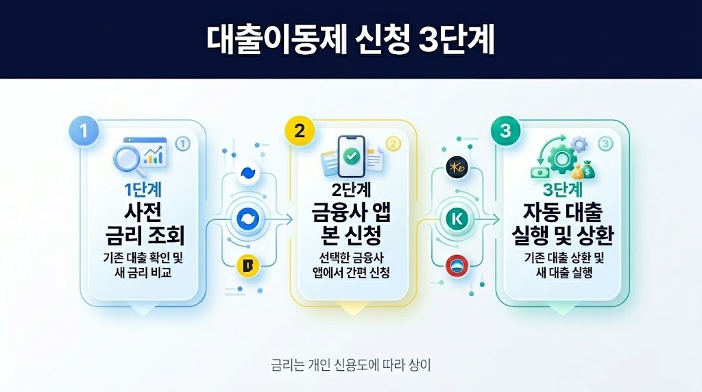 개인사업자 대출이동제 온라인 신청 3단계 방법