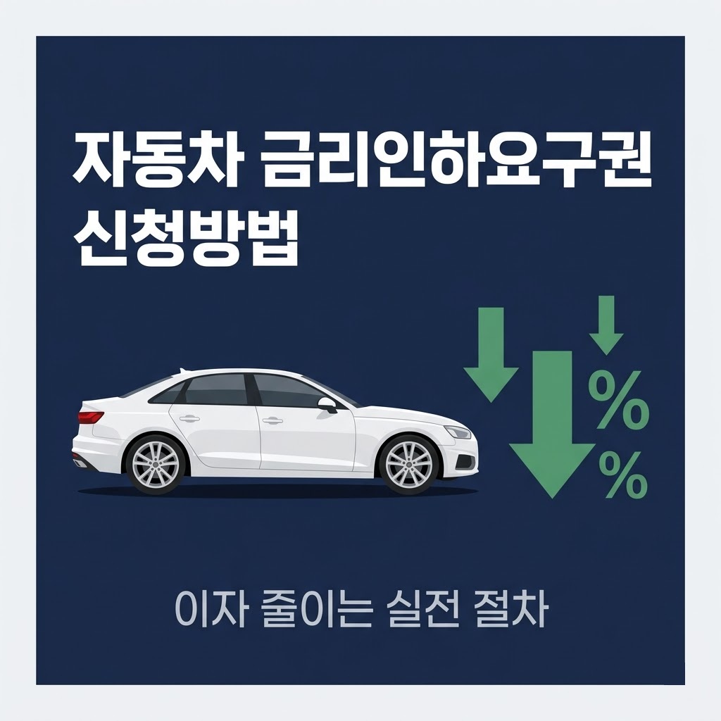자동차 금리인하요구권 신청방법 - 오토론·할부 이자 줄이는 실전 절차