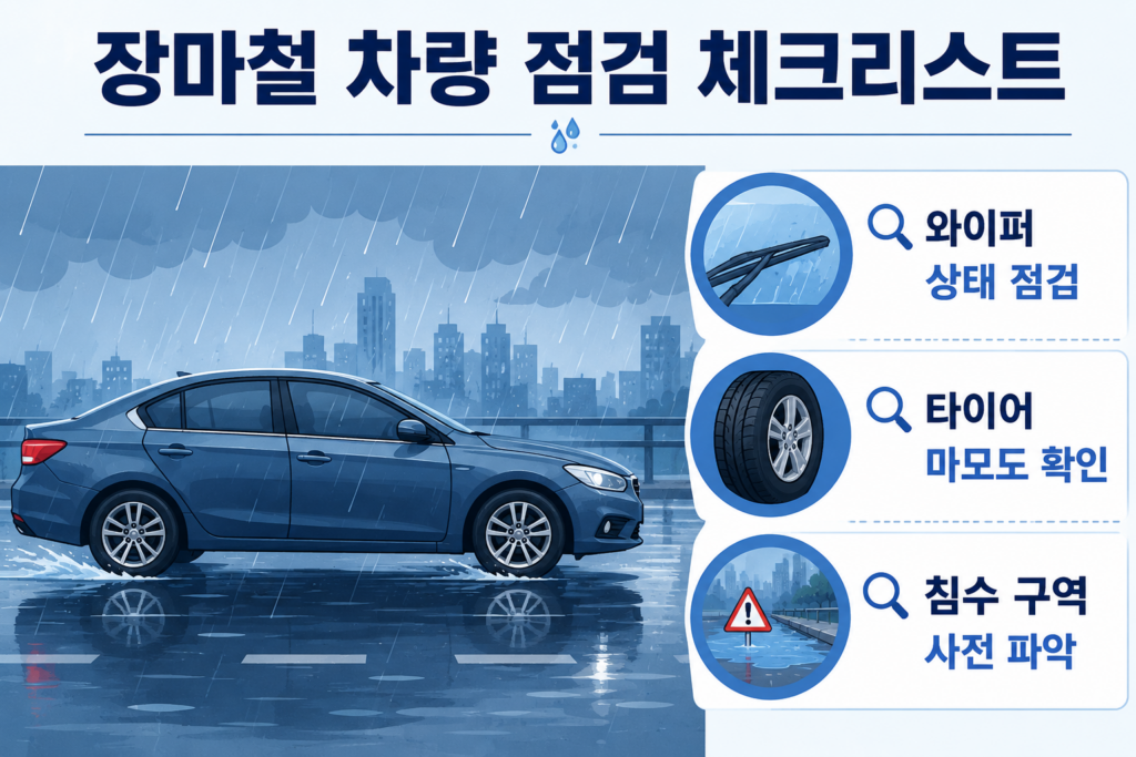 장마철 차량 점검 체크리스트